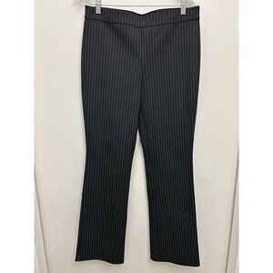 Max Studio Classic Black Pinstripe Dress Professional Work Trousers Bootcut